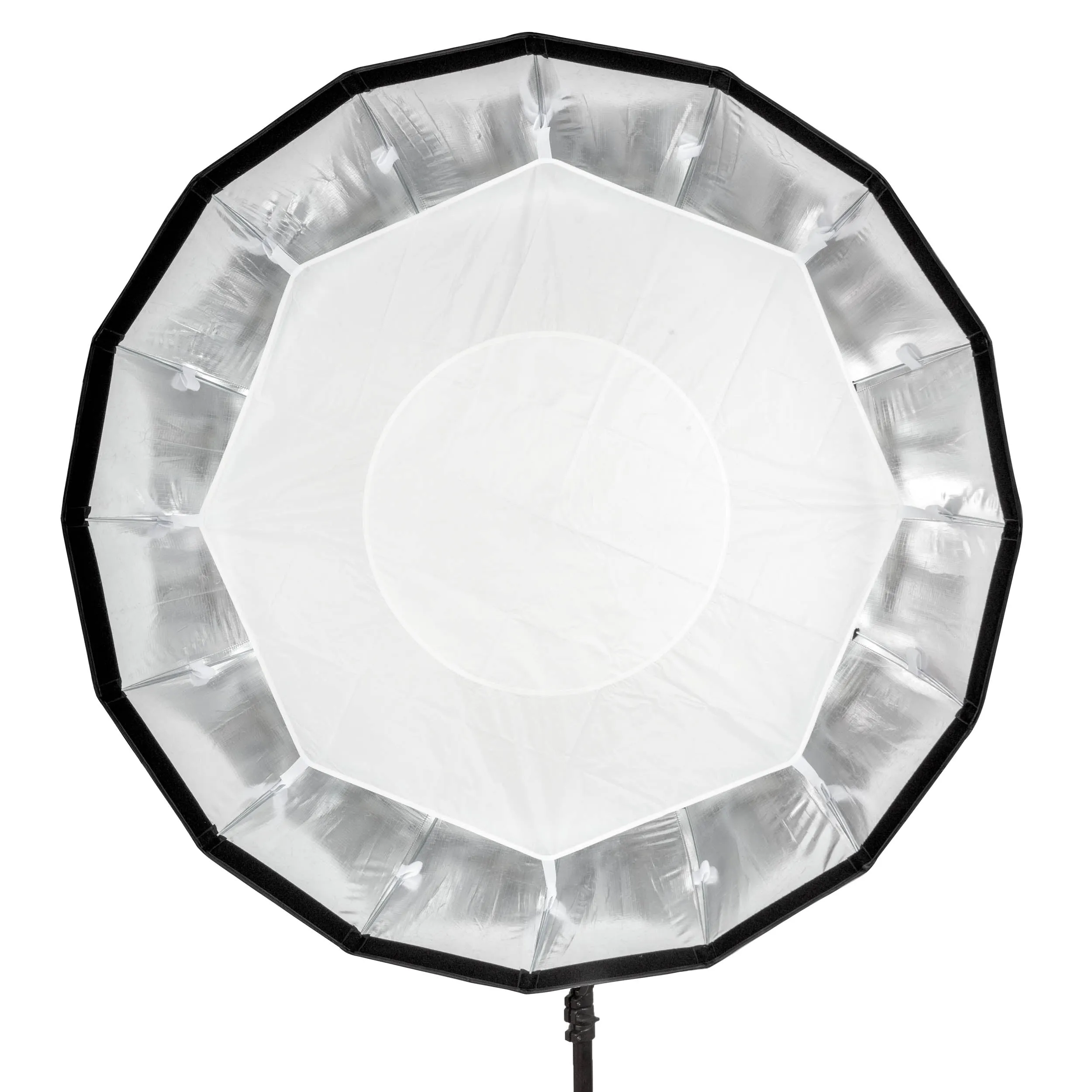 105cm (41") 16-Sided Easy-Open Portable Collapsible Silver Interior Softbox