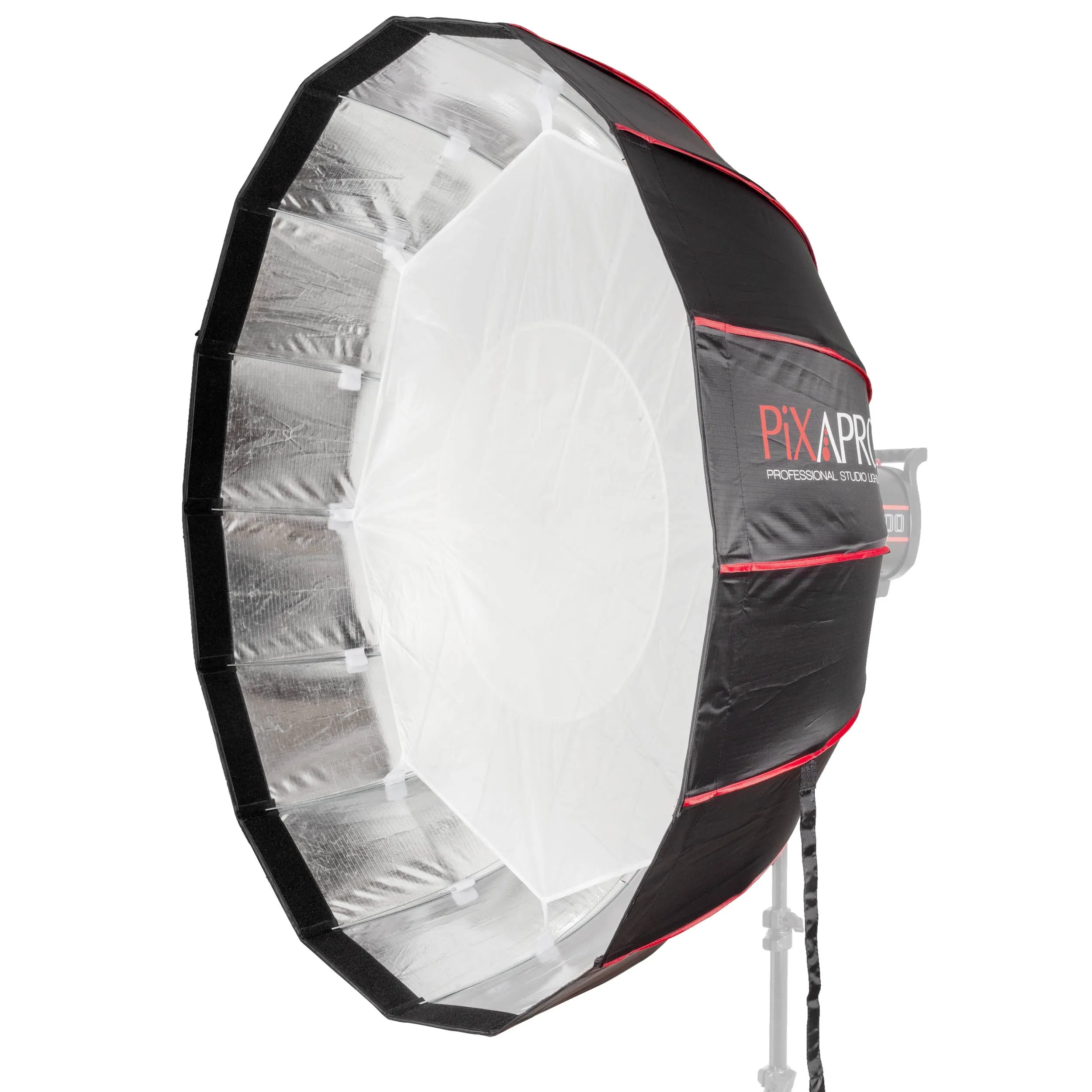 105cm (41") 16-Sided Easy-Open Portable Collapsible Silver Interior Softbox