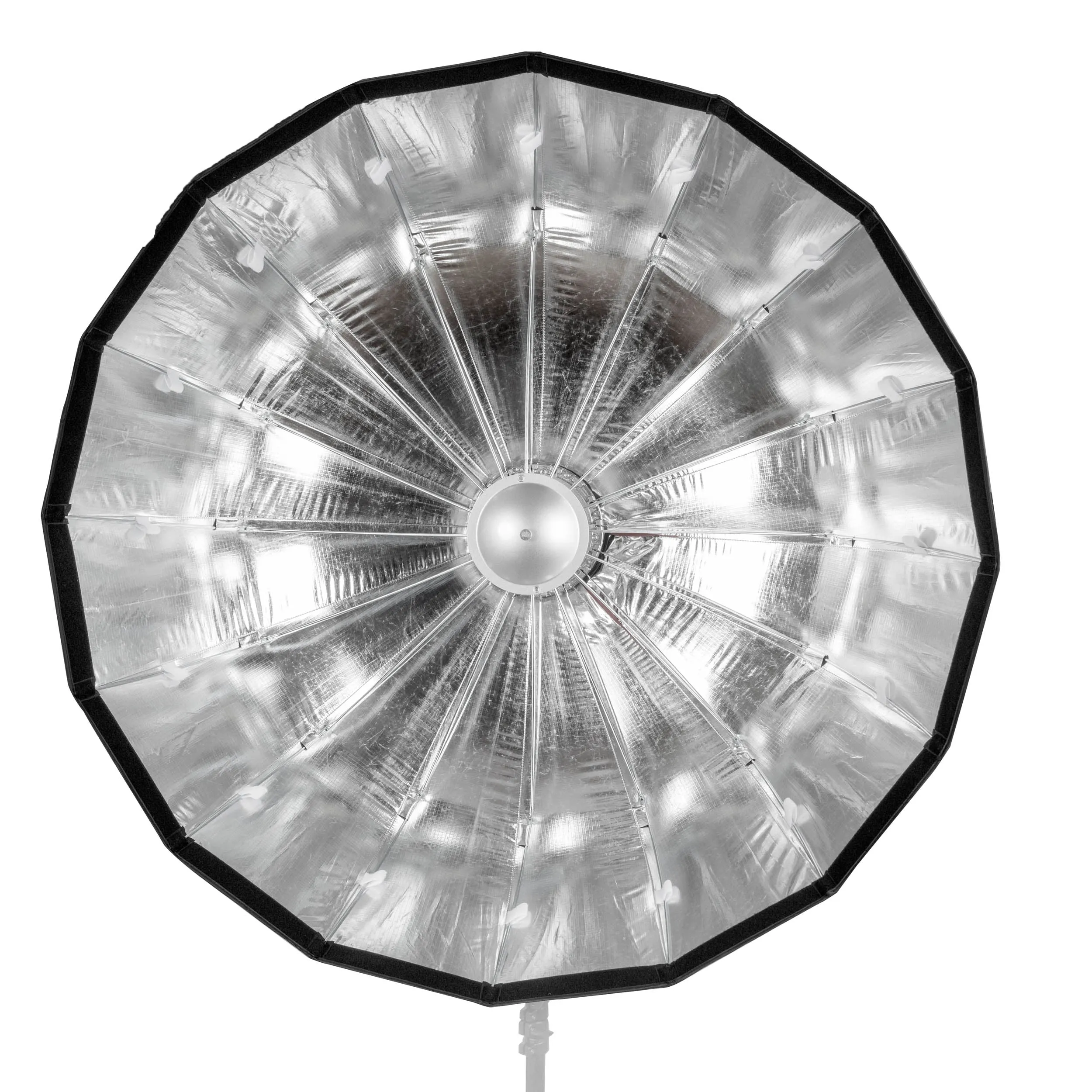 105cm (41") 16-Sided Easy-Open Portable Collapsible Silver Interior Softbox