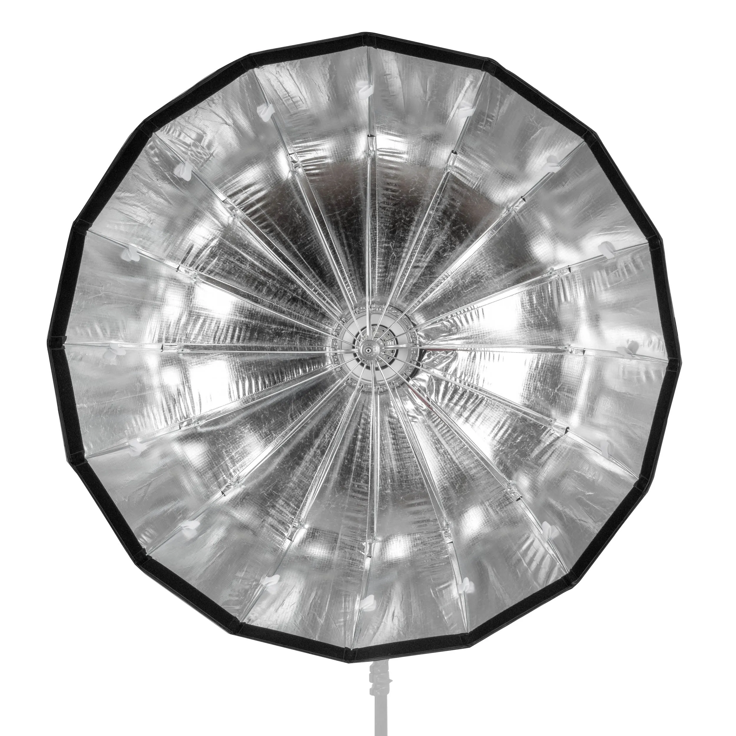 105cm (41") 16-Sided Easy-Open Portable Collapsible Silver Interior Softbox