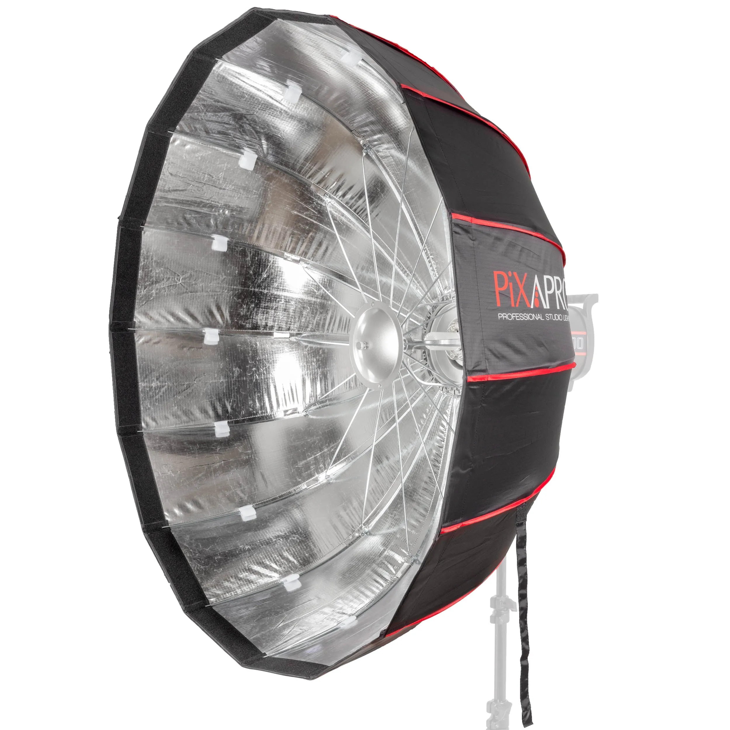 105cm (41") 16-Sided Easy-Open Portable Collapsible Silver Interior Softbox