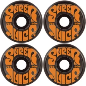60mm Super Juice Wheels (Black/Orange)