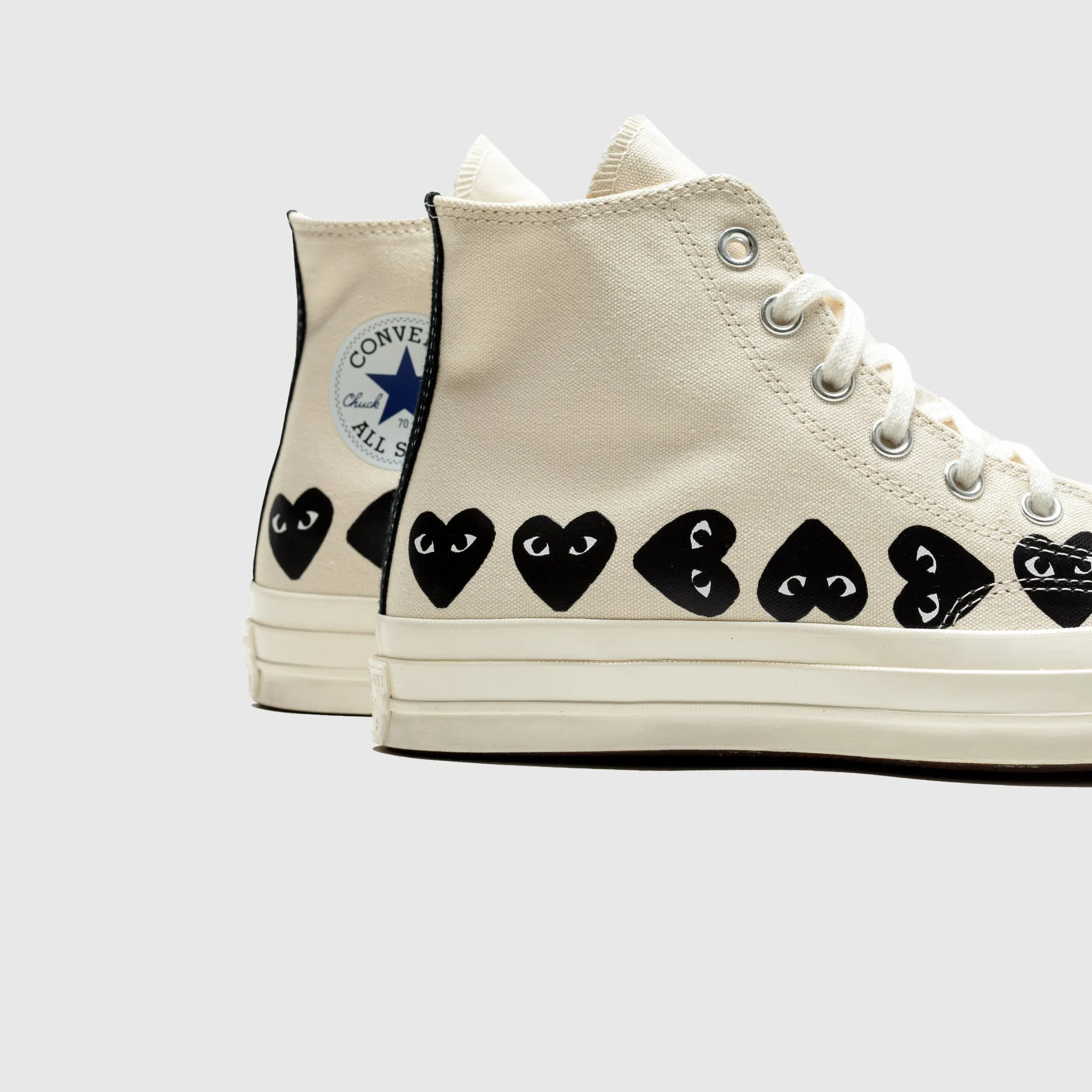 CHUCK TAYLOR ALL-STAR '70 HIGH "MILK/BLACK MULTI HEART"