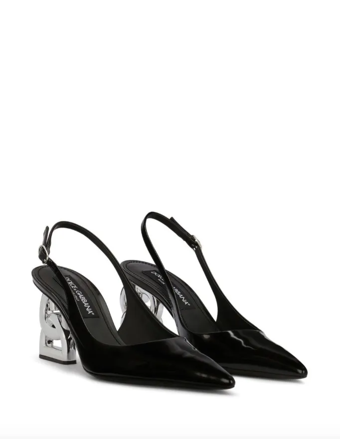 Dolce & Gabbana DG logo slingback pumps
