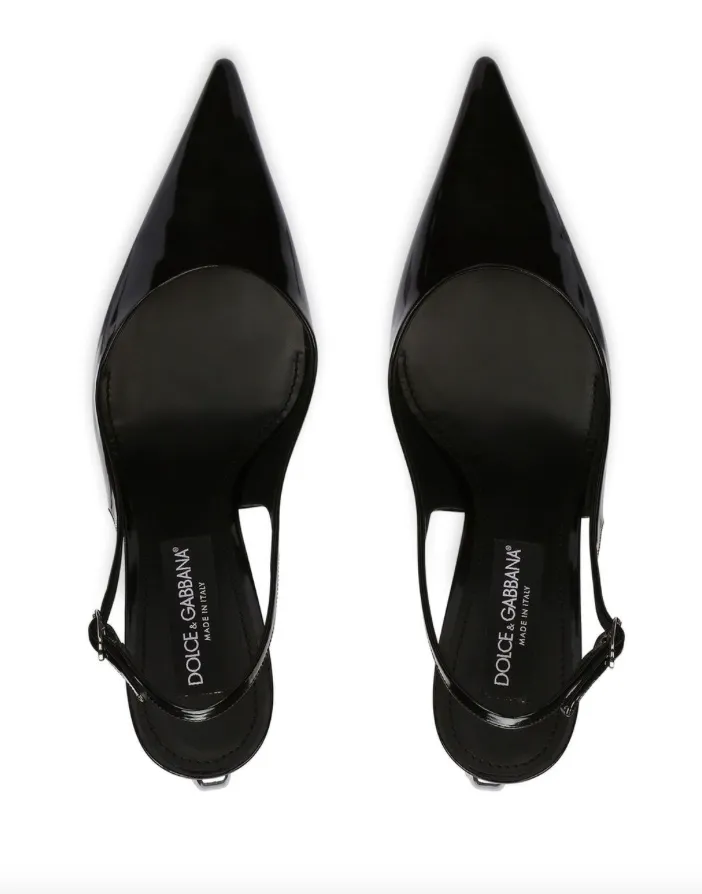 Dolce & Gabbana DG logo slingback pumps