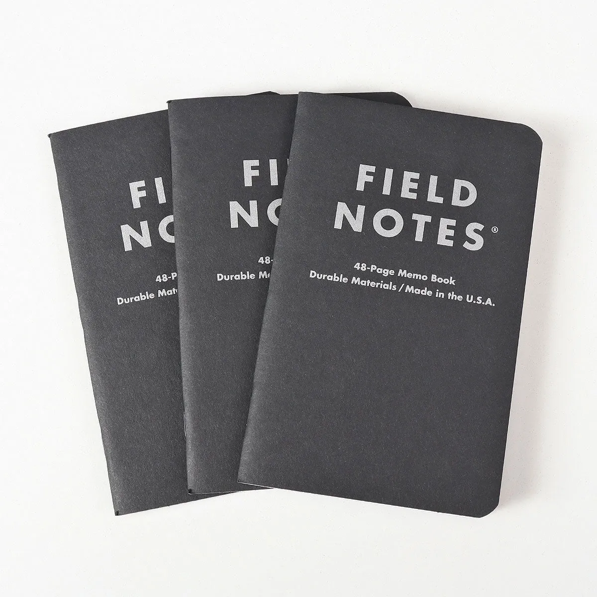 Field Notes Pitch Black Ruled Memo 3-Pack Notebook