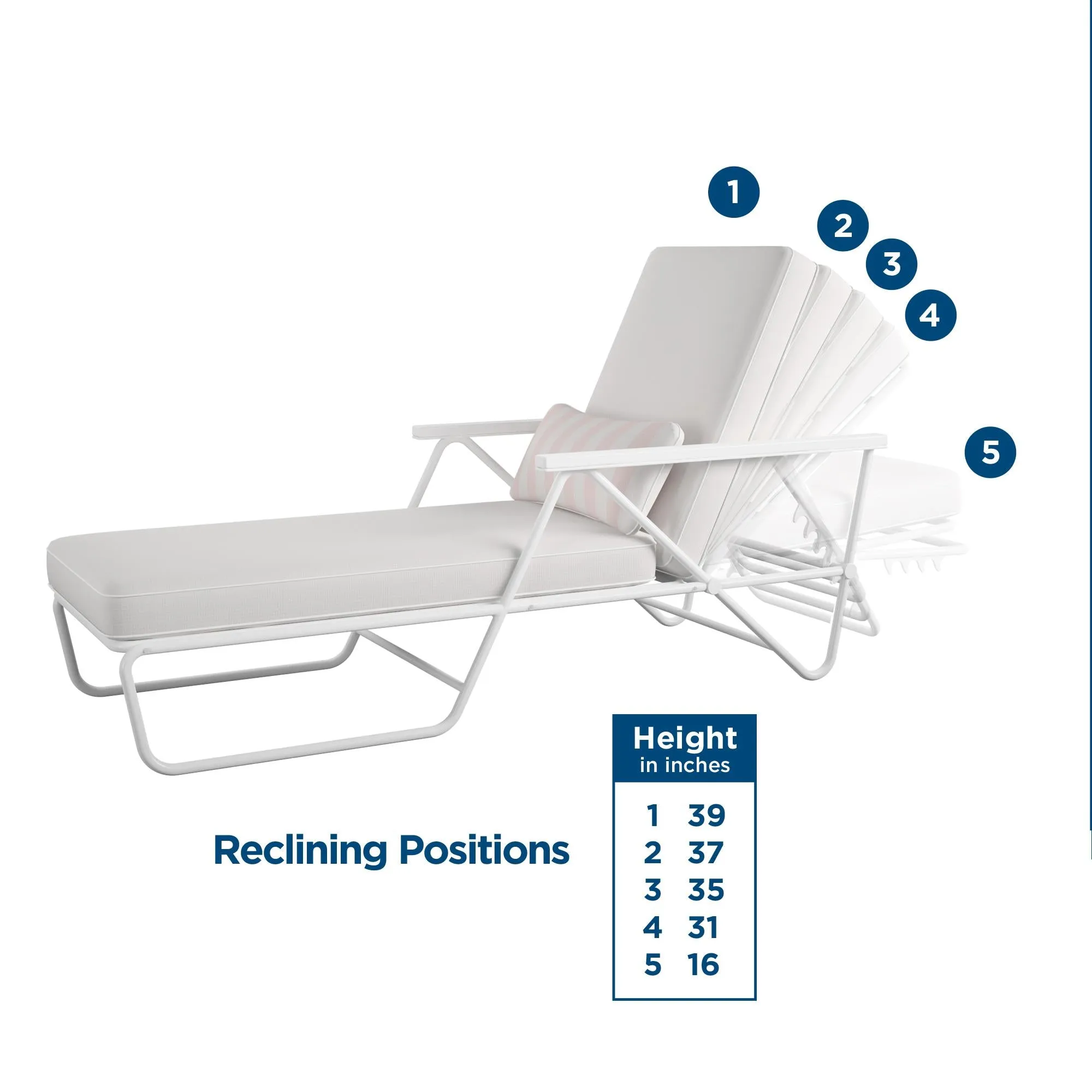 Novogratz Connie Outdoor Chaise Lounge