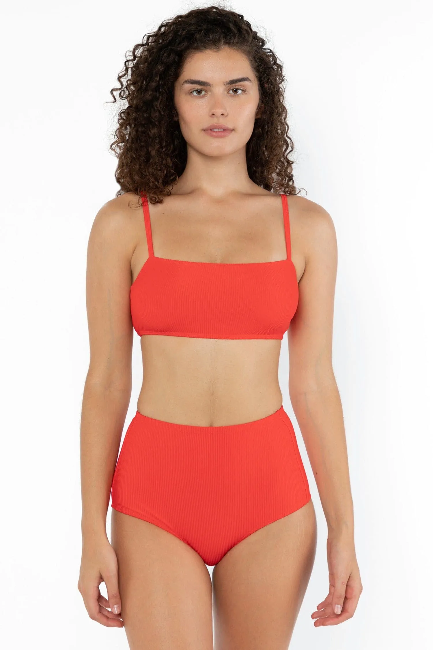 RRS065 - Ribbed High Waist Bikini Bottom