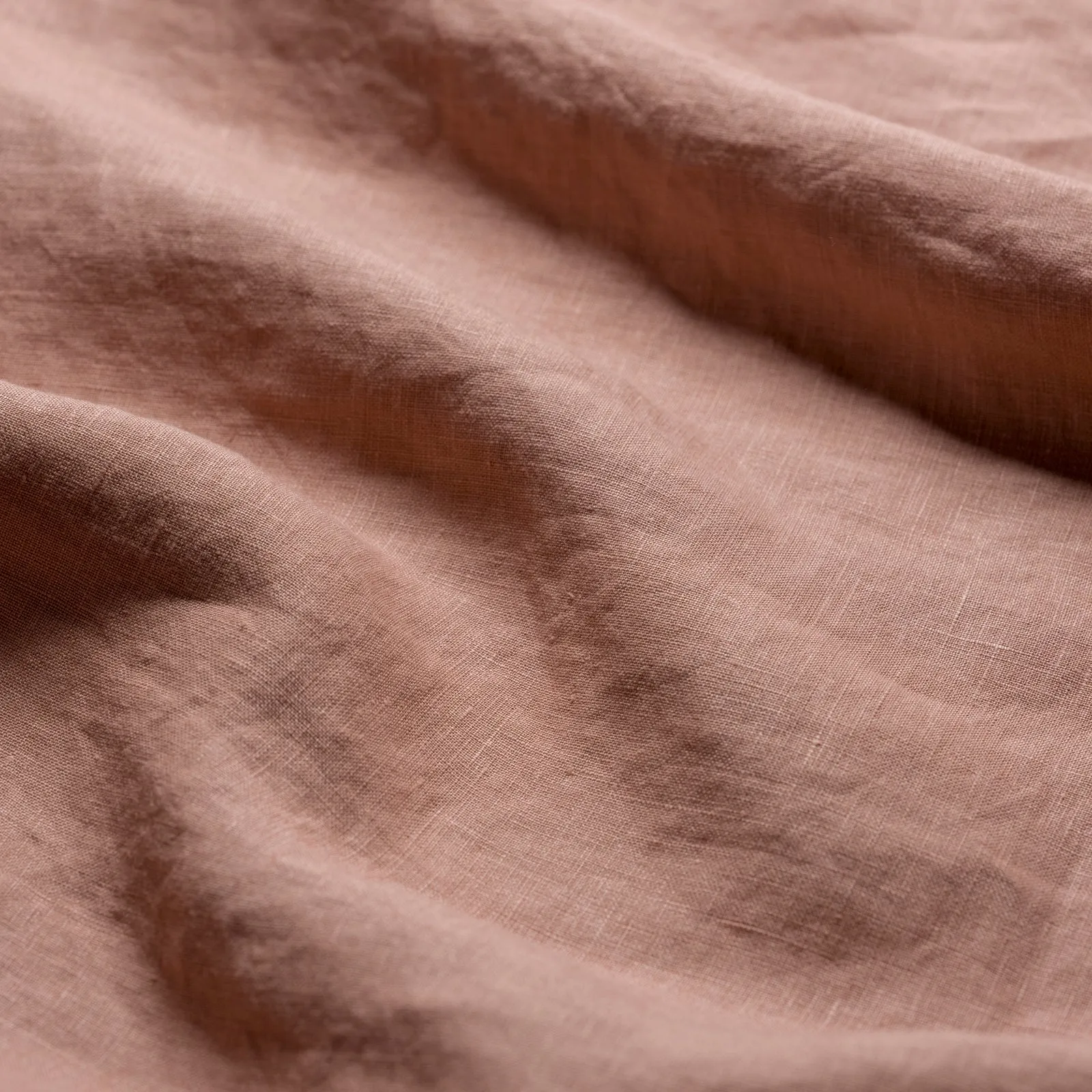 Warm Clay Linen Blend Flat Sheet