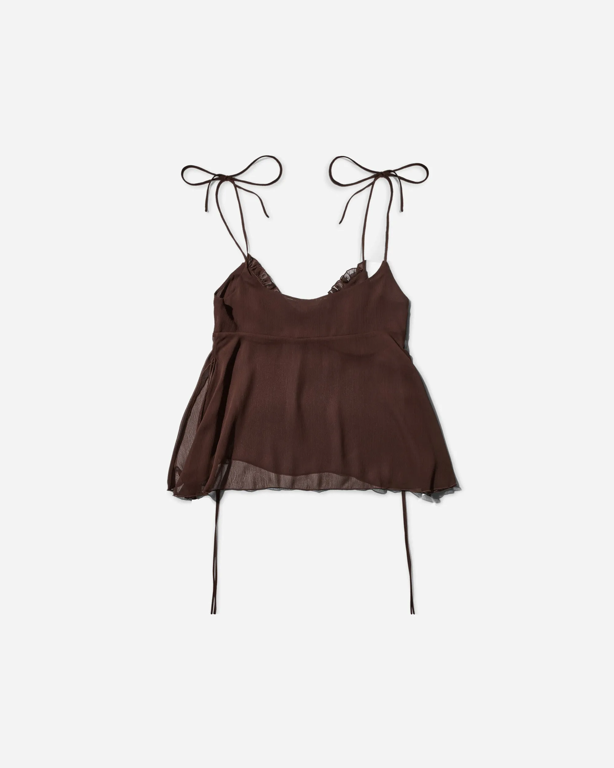 Women's Chiffon Cami Chocolate